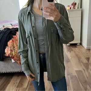 American eagle oversized button shirt